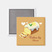 Citroenbrood met ijs magneet (Voorkant / Achterkant)