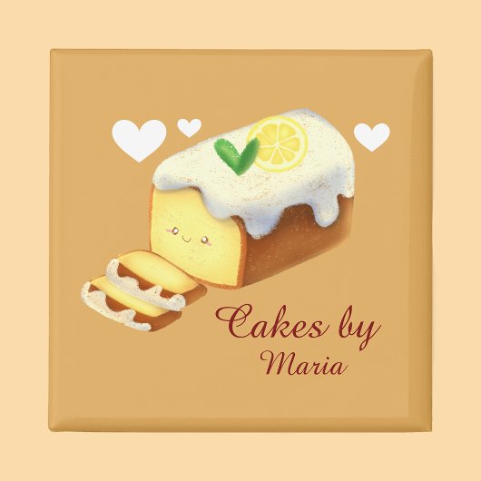 Citroenbrood met ijs magneet