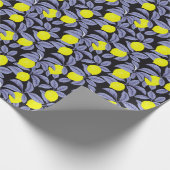 Citroencitrus, botanisch ontwerp. cadeaupapier (Hoek)