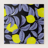 Citroencitrus, botanisch  ontwerp. legpuzzel (Horizontaal)