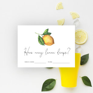 Citroencitrus - Hoeveel citroendruppels zitten er  Informatiekaartje