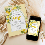 Citroencitrus Mediterraan 1e verjaardag Kaart