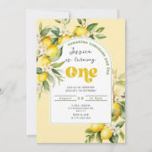 Citroencitrus Mediterraan 1e verjaardag Kaart (Voorkant)