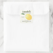 Citroencitrusvruchten hallo | Vriendschap Vierkante Sticker (Tas)