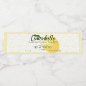 Citroencitrusvruchten hallo | Vriendschap Waterfles Etiket (Enkel label)