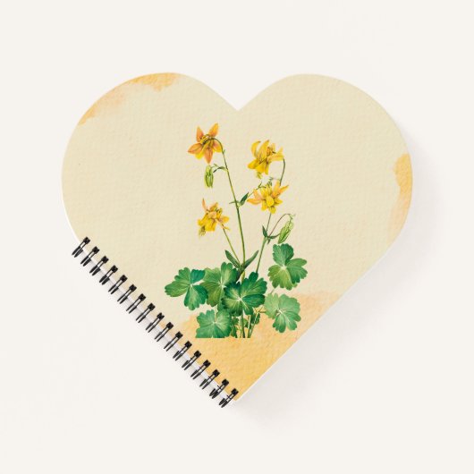 citroenColumbinebloem Notitieboek (Voorkant)