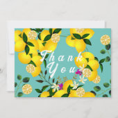 Citroendagen Aqua Bedankkaart (Voorkant)