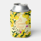 Citroendagen geel blikjeskoeler (Blikje Voorkant)