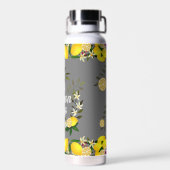 Citroendagen grijs waterfles (Achterkant)