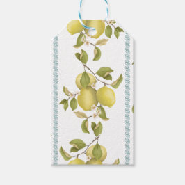 Citroendans Cadeautags Cadeaulabel