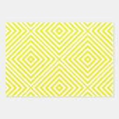 Citroendiamant Chevron inpakpapier vellen (Voorkant 3)