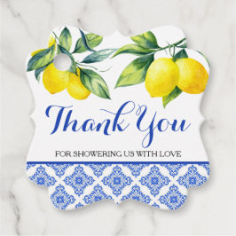Citroendouche Bedankjes Labels