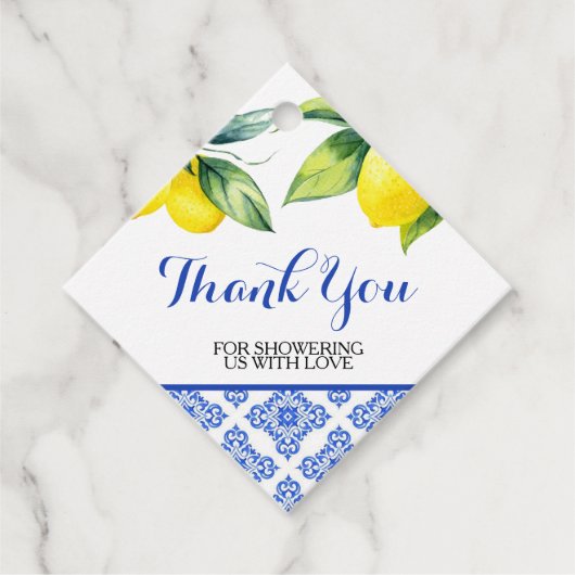 Citroendouche Bedankjes Labels (Voorkant)