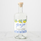 Citroendouche Likeurfles Etiket (Voorkant)