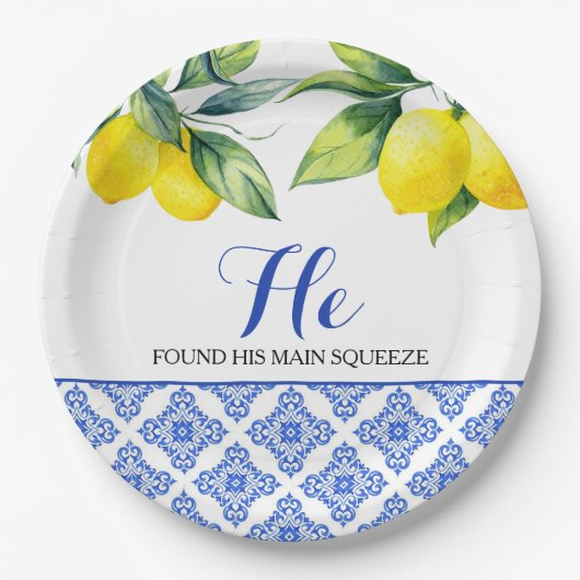 Citroendouche Papieren Bordje (Voorkant)