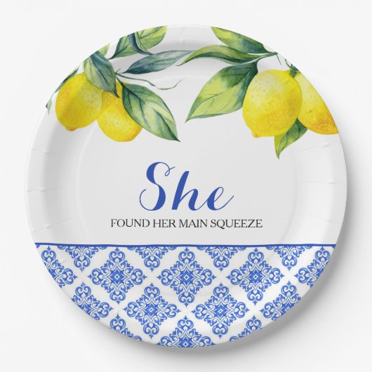 Citroendouche Papieren Bordje (Voorkant)