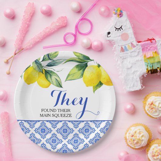 Citroendouche Papieren Bordje (Feest)