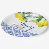 Citroendouche Papieren Bordje (Gekanteld)