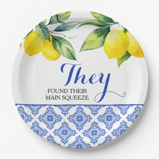 Citroendouche Papieren Bordje (Voorkant)