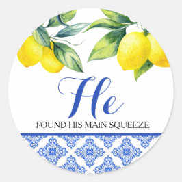 Citroendouche Ronde Sticker