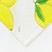 Citroenen afdrukken Gele vruchten Fleece Deken (Hoek)