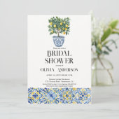 Citroenen Amalfi Positano Italiaans Vrijgezellenfe Kaart (Staand voorkant)