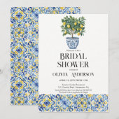 Citroenen Amalfi Positano Italiaans Vrijgezellenfe Kaart (Voorkant / Achterkant)