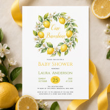 Citroenen Baby Shower Ciao Bambino Italiaans Thema