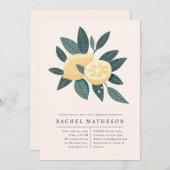 citroenen baby shower kaart (Voorkant / Achterkant)