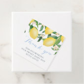 Citroenen Baby shower voor lieve baby boy Bedankjes Labels (In situ)