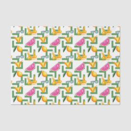 Citroenen & Bikinibroekjes (Ontwerp 28 Geel/Oranje Tissuepapier