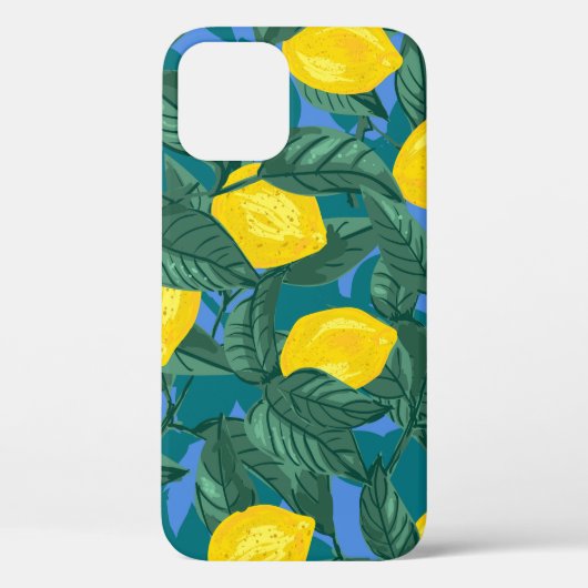 Citroenen, bladeren: citrus tropisch patroon. Case-Mate iPhone case (Achterkant)