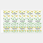 Citroenen & bladeren Etherische olie Roller Flesse Labels (Vel)