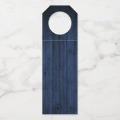 Citroenen Blauw Hout Limoncello Bedankt Flessenhanger (Achterkant)