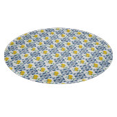 Citroenen & Blauw Marokkaans Tegel Patroon Snijplank (Hoek)