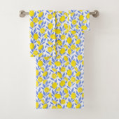 Citroenen Blauw Mediterraan Bad Handdoek (Insitu)