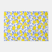 Citroenen Blauw Mediterraan Deurmat (Voorkant)