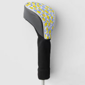Citroenen Blauw Mediterraan Golfheadcover (Schuin)