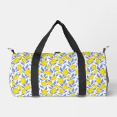 Citroenen Blauw Mediterraan Plunjezak (Voorkant)