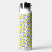 Citroenen Blauw Mediterraan Waterfles (Voorkant)