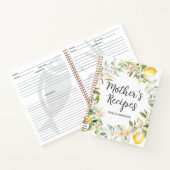 Citroenen Bloemen Krans Moeder Koken Recept Boek (Binnen)