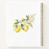 Citroenen Bloemen Krans Moeder Koken Recept Boek (Achterkant)