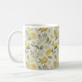Citroenen & Bloemen Patroon Koffie Mok (Links)