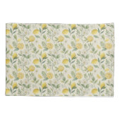 Citroenen & Bloemen Patroon Kussen Hoesje Kussensloop (Achterkant)