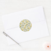 Citroenen & Bloemen Patroon Sticker (Envelop)