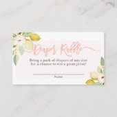 Citroenen Bloemenluier Raffle Behuizing Kaart (Voorkant)