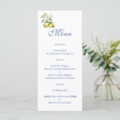 Citroenen bloemig Menu (Staand voorkant)