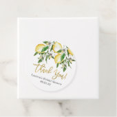 Citroenen Bloemige Favorietlabels Bedankjes Labels (In situ)