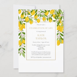 Citroenen Bloemige Rouviering Feest van het Leven Kaart