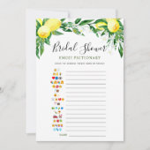 Citroenen bloesem groen Vrijgezellenfeest spel Kaa Kaart (Voorkant)